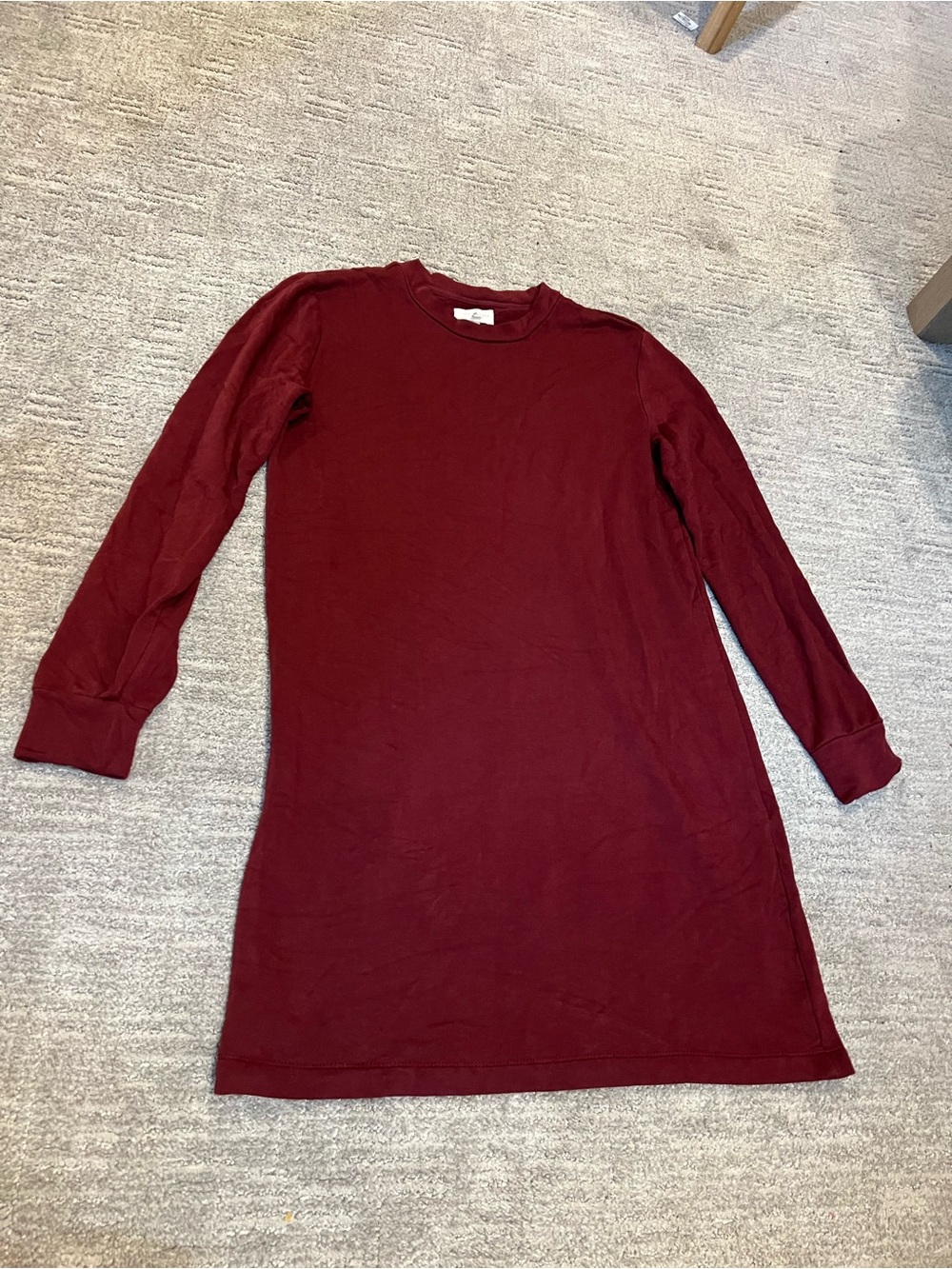 Lou & Grey Burgundy Long-Sleeve Midi Dress